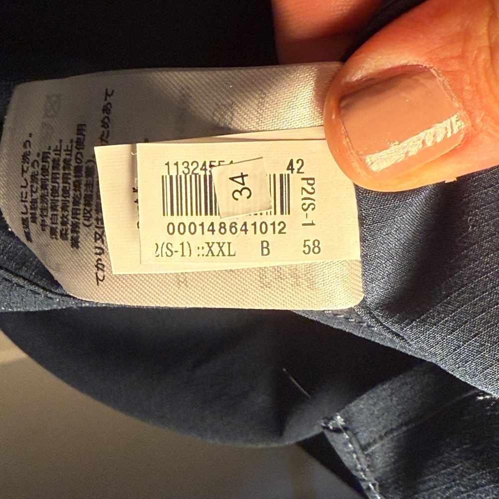 EDDIE BAUER - Men’s 2XL Long Sleeve Button Down Polygiene BioStatic in Navy NWT - Picture 9 of 12